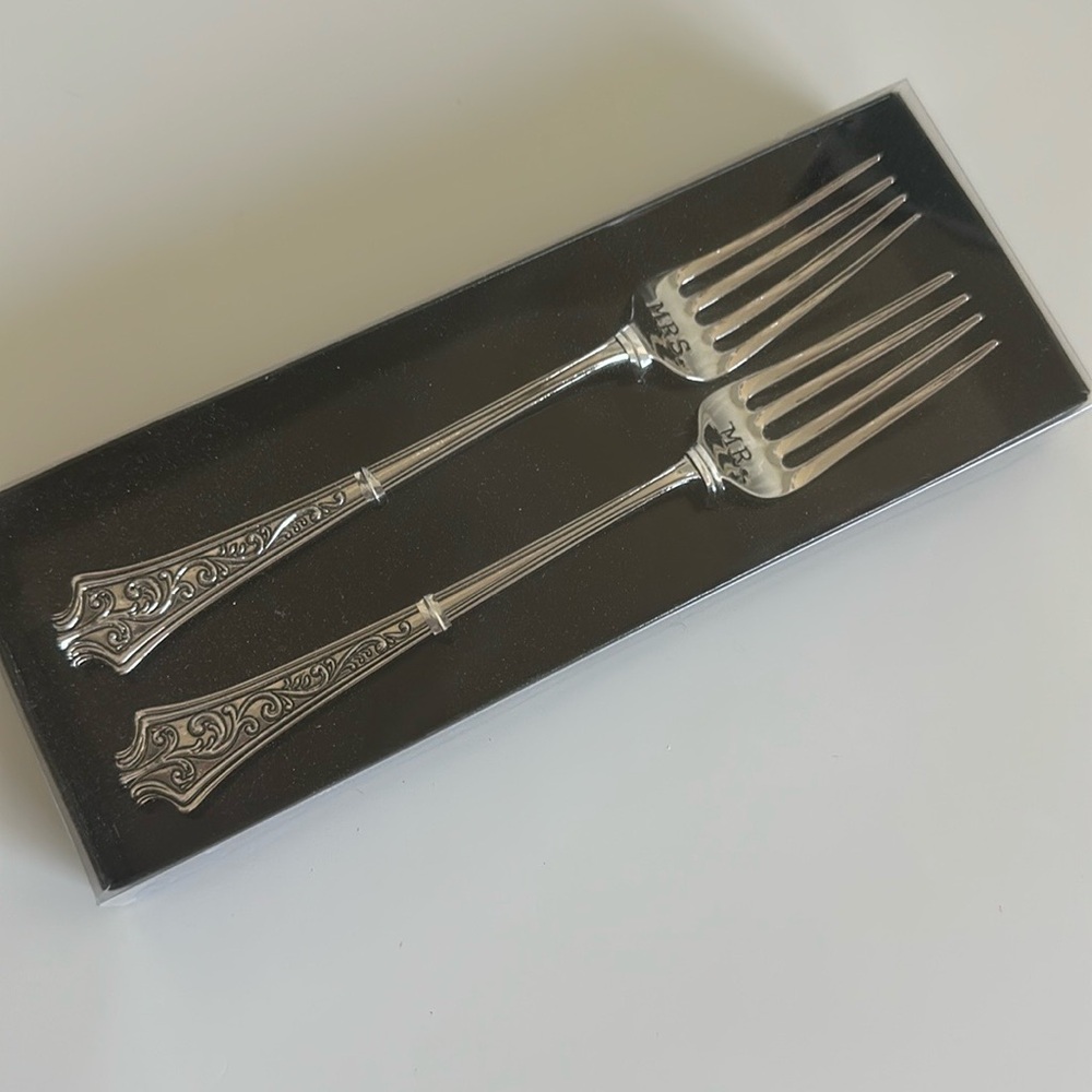 Wedding Mr. & Mrs. Fork Set